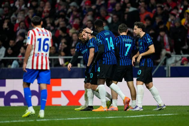 ESP: Atletico de Madrid - Inter Milan. UEFA Champions League. Matchday 5. Piotr Zielinski of FC Internazionale Milano during the UEFA Champions League match, between Atletico de Madrid and Inter Milan, matchday 5, played at Riyadh Air Stadium on November 26, 2025 in Madrid, Spain. kpng Copyright: xCesarxCebollax xPRESSINx PS_251126_ATL_INT_074