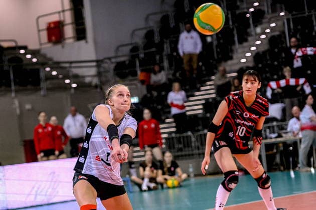Volleyball, Frauen, CL, LKS Commercecon Lodz - Dresdner SC LODZ 26.11.2025 LIGA MISTRZYN CEV SIATKOWKA KOBIET CEV VOLLEYBALL CHAMPIONS LEAGUE WOMEN --- LKS COMMERCECON LODZ - DRESDNER SC N Z PATRICIA NESTLER FOT.PAWEL PIOTROWSKI 400MM.PL NEWSPIX.PL --- newspix.pl 