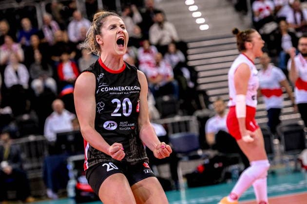 Volleyball, Frauen, CL, LKS Commercecon Lodz - Dresdner SC LODZ 26.11.2025 LIGA MISTRZYN CEV SIATKOWKA KOBIET CEV VOLLEYBALL CHAMPIONS LEAGUE WOMEN --- LKS COMMERCECON LODZ - DRESDNER SC N Z ANNA PAWLOWSKA FOT.PAWEL PIOTROWSKI 400MM.PL NEWSPIX.PL --- newspix.pl 