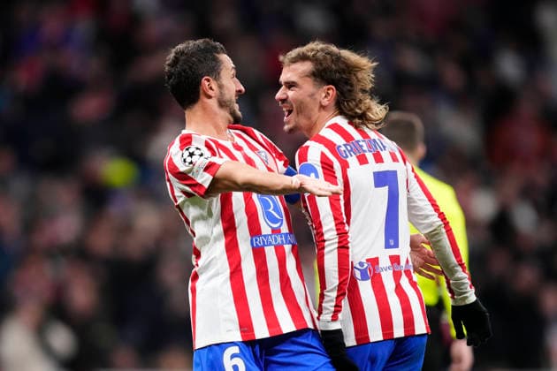 Atletico de Madrid v FC Internazionale Milano - UEFA Champions League 2025 26 League Phase MD5 Antoine Griezmann second striker of Atletico de Madrid and France and Koke Resurreccion central midfield of Atletico de Madrid and Spain celebrates the goal of his team during the UEFA Champions League 2025 26 League Phase MD5 match between Atletico de Madrid and FC Internazionale Milano at Estadio Metropolitano on November 26, 2025 in Madrid, Spain. Madrid Spain  Copyright: xJosexBretonx originalFilename:bretonhernandez-atletico251126_npTuL.jpg