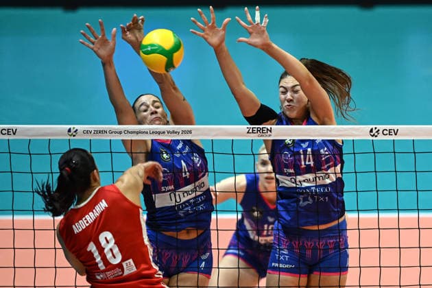 Db Monza 26 11 2025 - Cev Champions League Numia Vero Volley Milano-Olympiacos Piraeus foto Daniele Buffa Image nella foto: Francesca Bosio-Hena Kurtagic 