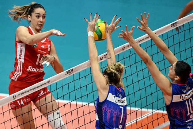 Db Monza 26 11 2025 - Cev Champions League Numia Vero Volley Milano-Olympiacos Piraeus foto Daniele Buffa Image nella foto: Kyriaki Terzoglou 