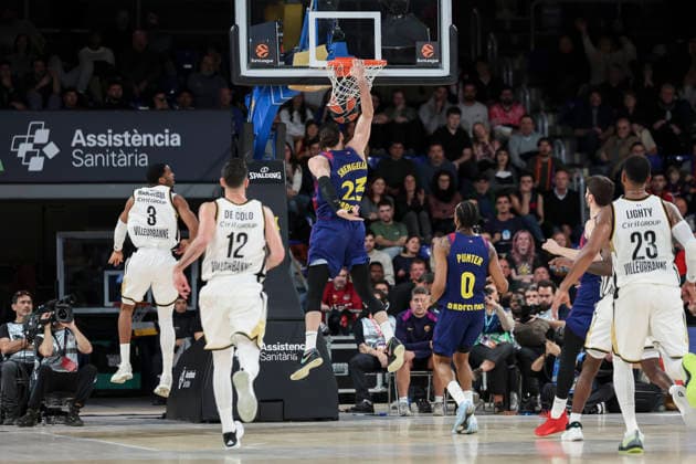 November 26, 2025, Barcelona, Barcelona, Spain: Tornike Shengelia of FC Barcelona, Barca in action during the EuroLeague Regular Season Round 13 match played between FC Barcelona and LDLC Asvel Villeurbanne at Palau Blaugrana on November 26, 2025 in Barcelona, Spain. Barcelona Spain - ZUMAa181 20251126_zaa_a181_394 Copyright: xJavierxBorregox
