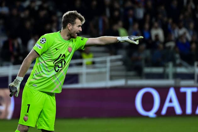 November 26, 2025, Limassol, Limassol, Cyprus: LUKAS HRADECKY 1 of Monaco FC react during the UEFA Champions League phase matchday 5 game beetwen Pafos FC and Monaco FC at Alphamega Stadium in Kolossi,Limassol,Cyprus on 26 of November r 2025 Limassol Cyprus - ZUMAk195 20251126_znp_k195_071 Copyright: xXenophonxKarakalosx