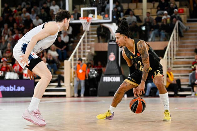 BASKET-BALL : AS Monaco VS Anadolu Efes Spor Kulübü - Turkish Airlines EuroLeague - 26 11 2025 Matthew Strazel (ASM) - Turkish Airlines EuroLeague match between AS Monaco and Anadolu Efes Spor Kulübü on November 26, 2025 at the Louis II Stadium in Monaco. MonacoMonaco  Copyright: xWilliamxCannarellax