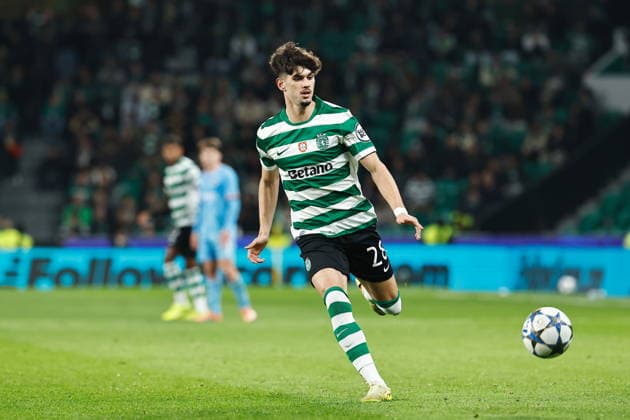 Rodrigo Ribeiro (SportingCP), NOVEMBER 26, 2025 - Football Soccer : UEFA Champions League league phase match day 5 between Sporting Clube de Portugal - Club Brugge KV at the Estadio Jose Alvalade in Lisbon, Portugal. Noxthirdxpartyxsales  aflo_311678435