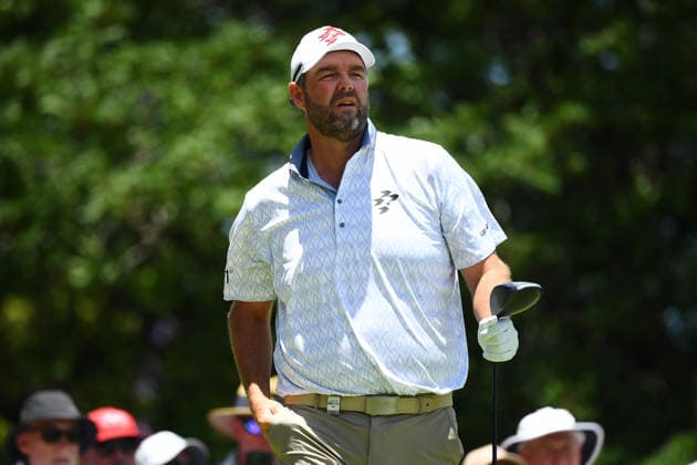GOLF AUSTRALIAN PGA, Golf Herren Marc Leishman of Australia looks on after shot during the Australian PGA Championship at Royal Queensland Golf Club in Brisbane, Queensland, Thursday, November 27, 2025. ( NO ARCHIVING, EDITORIAL USE ONLY Brisbane Queensland Australia  Copyright: xJonoxSearlex 20251127199636550119