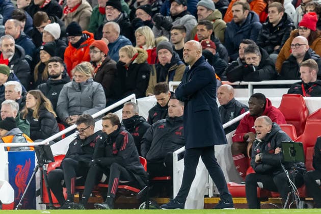 Liverpool v PSV Eindhoven Champions League 26 11 2025. Liverpool manager Arne Slot during the Champions League match between Liverpool and PSV Eindhoven at Anfield, Liverpool, England on 26 November 2025. Editorial use only , Copyright: xManjitxNarotrax PSI-23272-0115
