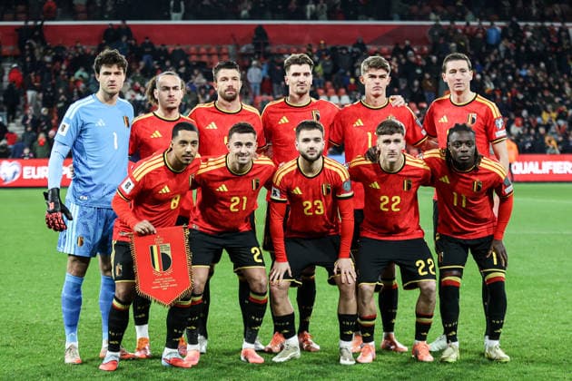November 18, 2025, Liege, Belgium: Players of Belgium seen during European World Cup Qualifiers 2026 football match between Belgium and Liechtenstein at Stade Maurice Dufrasne (Liege). Final score Belgium 7 : 0 Liechtenstein. Liege Belgium - ZUMAs197 20251118_aab_s197_108 Copyright: xGrzegorzxWajdax