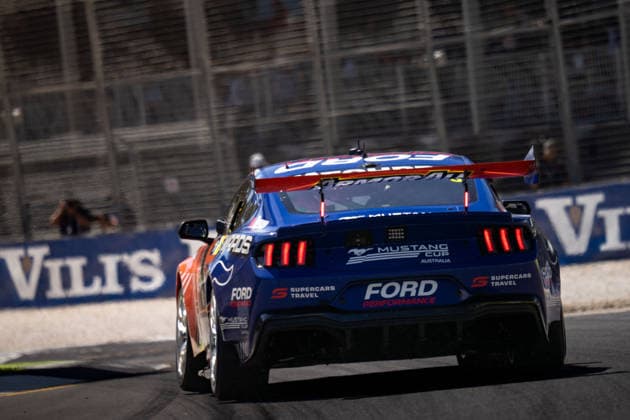 November 27, 2025, Adelaide, South Australia, Australia: Repco Supercars Championship Wildcard NASCAR, Motorsport, USA driver AUSTIN CINDRIC for Armorall Ford Performance Racing on Thursday at the BP Ultimate Adelaide Grand Final. Adelaide Australia - ZUMAf186 20251127_zsp_f186_062 Copyright: xJamesxForresterx