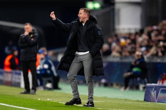 FC Copenhagen v Kairat Almaty, UEFA Champions League, Copenhagen, Denmark Copenhagen, Denmark. 26th, November 2025. Head coach Jacob Neestrup of FC Copenhagen seen during the UEFA Champions League match between FC Copenhagen and Kairat Almaty at Parken in Copenhagen. Denmark, Copenhagen  Copyright: xGonzalesxPhoto TobiasxJorgensenx