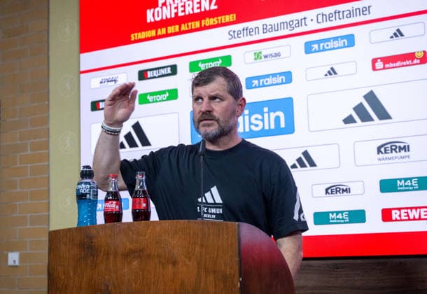 Soccer, Men, Season 2025 2026, 1 Bundesliga, 1 FC Union Berlin, Coach Steffen Baumgart 1 FC Union Berlin , 27 11 2025, Copyright: xMatthiasxKochx