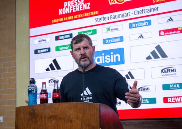 Soccer, Men, Season 2025 2026, 1 Bundesliga, 1 FC Union Berlin, Coach Steffen Baumgart 1 FC Union Berlin , 27 11 2025, Copyright: xMatthiasxKochx