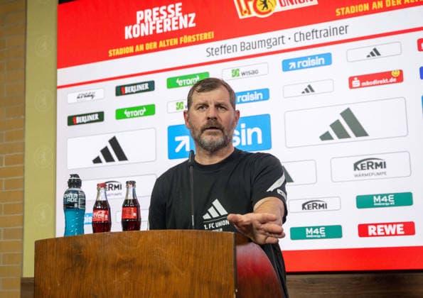 Football, 1. BL, 1. FC Union Berlin, Press conference with coach Steffen Baumgart