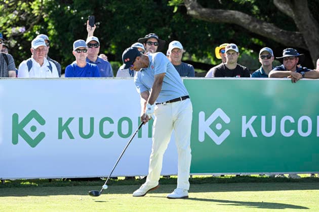 27th November 2025; Royal Queensland Golf Club, Brisbane, Queensland, Australia; BMW Australian PGA, Golf Herren Championship Golf, Round One; Adam Scott of Australia hits a driver from the tee  NigelxOwen