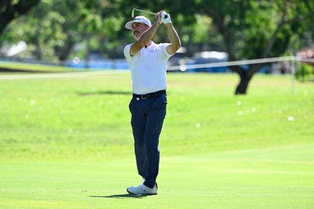 27th November 2025; Royal Queensland Golf Club, Brisbane, Queensland, Australia; BMW Australian PGA, Golf Herren Championship Golf, Round One; Curtis Luck of Australia plays a shot from the fairway  NigelxOwen