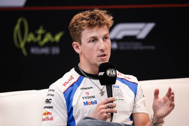 F1 - QATAR GRAND PRIX 2025 LAWSON Liam (nzl), Visa Cash App RB F1 Team VCARB02, portrait press conference, PK, Pressekonferenz during the 2025 Formula 1 Qatar Grand Prix, 23th round of the 2025 FIA Formula One World Championship, WM, Weltmeisterschaft from November 28 to 30, 2025 on the Lusail International Circuit, in Lusail, Qatar - LusailQatar Copyright: xEricxAlonsox