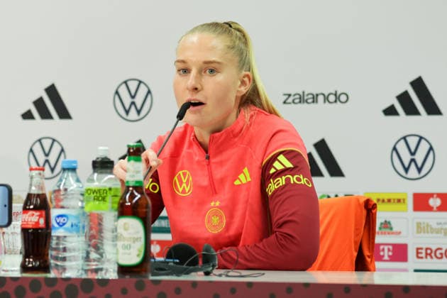Football, Women, DFB National Team Germany, Press conference