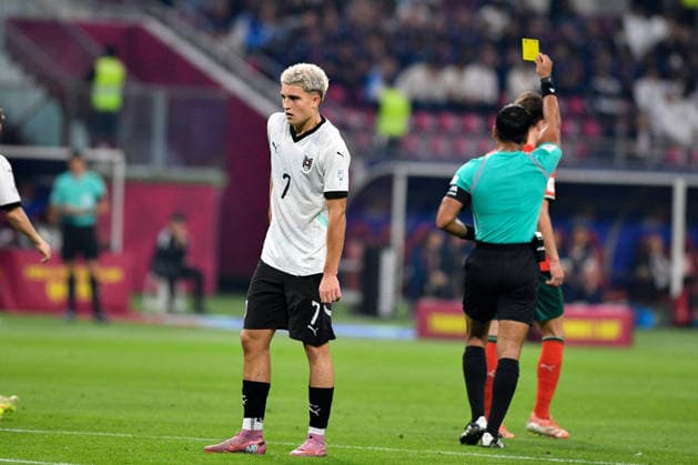 SOCCER - 2025 FIFA U17, U 17 World Cup DOHA,QATAR,27.NOV.25 - SOCCER - FIFA Under 17 World Cup Qatar 2025, final, Portugal vs Austria. Image shows Nicolas Jozepovic (AUT).  GEPAxpictures xRanjithxKumar