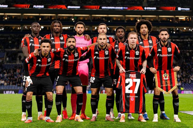 Team of Nice seen during UEFA Europa League game between teams of FC Porto and OGC Nice (Bernardo Benjamim Ball Raw Images) Porto Estadio do Dragao Portugal Copyright: xBernardoxBenjamimx bernardobenjamim_fcporto_nice_2526-04