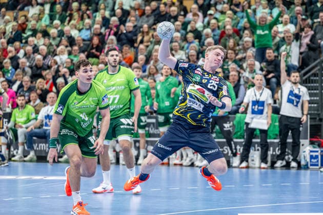 Handball Bundesliga HSG Wetzlar Rhein Neckar Löwen, 27 11 25 Haukur Thrastarson Rhein Neckar Löwen, 25 , Josip Simic HSG Wetzlar, 10 , Stefan Cavor HSG Wetzlar, 77 Handball Bundesliga HSG Wetzlar Rhein Neckar Löwen Wetzlar, 27 11 25 Copyright: xBEAUTIFULxSPORTS Roeczeyx