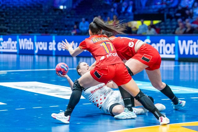 2025-11-27 Romania vs Croatia ROTTERDAM, NETHERLANDS - NOVEMBER 27: Dejana Milosavljevic of Croatia during the IHF Worldchampionship 2025 match for women, between Romania and Croatia at Ahoy on November 27, 2025 in Rotterdam, Netherlands. Rotterdam Ahoy Netherlands Content not available for redistribution in The Netherlands directly or indirectly through any third parties. Copyright: xHenkxSeppenx