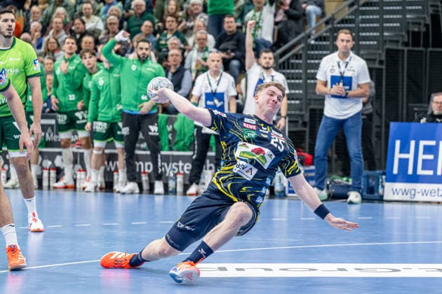 Handball Bundesliga HSG Wetzlar Rhein Neckar Löwen, 27 11 25 Haukur Thrastarson Rhein Neckar Löwen, 25 Handball Bundesliga HSG Wetzlar Rhein Neckar Löwen Wetzlar, 27 11 25 Copyright: xBEAUTIFULxSPORTS Roeczeyx