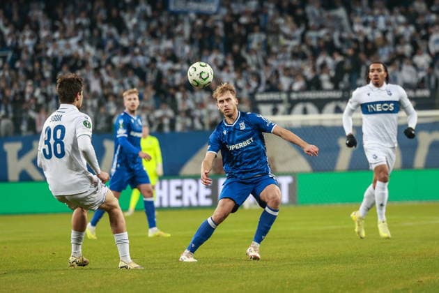 23.11.2025 POZNAN, ENEA STADION STADION PRZY BULGARSKIEJ PILKA NOZNA (FOOTBALL), UEFA(L) IGA KONFERENCJI FAZA LIGOWA 4. KOLEJKA ( UEFA CONFERENCE LEAGUE LEAGUE PHASE MATCHDAY 4) SEZON 2025 2026 MECZ (GAME) LECH POZNAN - FC LAUSANNE NZ. MICHAL GURGUL FOTO JAKUB PIASECKI CYFRASPORT NEWSPIX.PL --- newspix.pl 