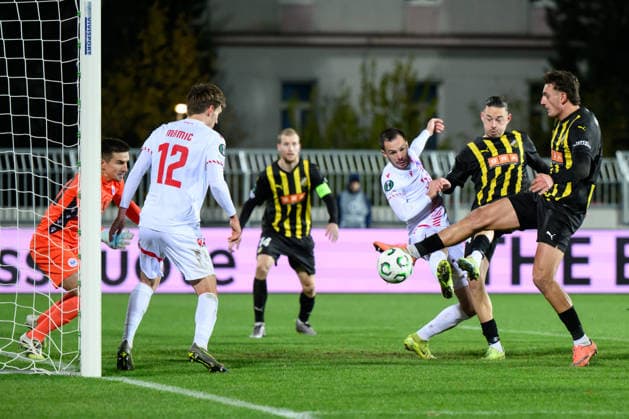 251127 Silas Andersen of Häcken during the UEFA Conference League between Zrinjski Mostar and Häcken on November 27, 2025 in Mostar Photo Daniel Stiller BILDBYRAN kod DS DS0531 fotboll football soccer fotball uefa conference league conference league zrinjski mostar häcken bbeng bbauto  Copyright: DANIELxSTILLER BB251127DS028