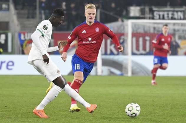 Jonatan Braut Brunes (RAK) during the match UEFA Conference League between Rakow Czestochowa vs SK Rapid Vienna at the Arcelor Mittal Park in Sosnowiec, Poland on November 27, 2025  Copyright: xMichalxDubiel IPAxSportx xipa-agency.netx xx IPA_68448838 IPA_Agency_IPA68448838