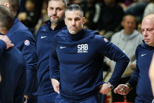 Serbia v Switzerland - FIBA World Cup European Qualifiers BELGRADE, SERBIA - NOVEMBER 27: Head coach of Serbia Dusan Alimpijevic is seen ahead of the FIBA World Cup European Qualifiers group C first round basketball match between Serbia and Switzerland at Aleksandar Nikolic Hall in Belgrade, Serbia on November 27, 2025. Filip Stevanovic Anadolu Belgrade Serbia. Editorial use only. Please get in touch for any other usage.  Copyright: x2025xAnadoluxFilipxStevanovicx