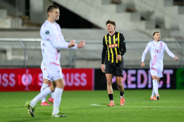 251127 Silas Andersen of Häcken looks dejected after the UEFA Conference League between Zrinjski Mostar and Häcken on November 27, 2025 in Mostar Photo Daniel Stiller BILDBYRAN kod DS DS0531 fotboll football soccer fotball uefa conference league conference league zrinjski mostar häcken bbeng bbauto depp  Copyright: DANIELxSTILLER BB251127DS043