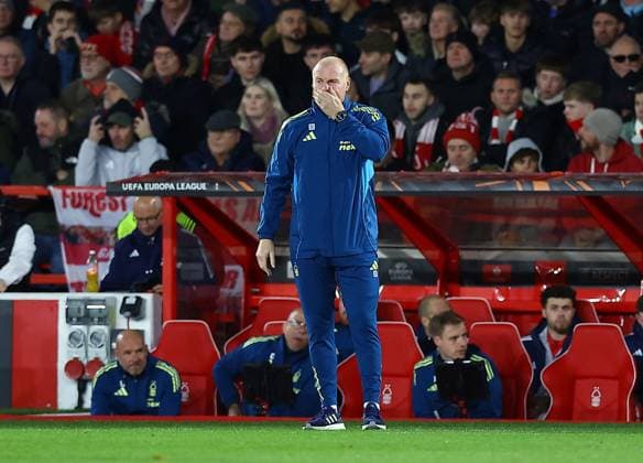 Nottingham Forest manager Sean Dyche looks thoughtful Nottingham Forest v Malmo, UEFA Europa League, Group Stage, Football, City Ground, Nottingham, UK- 27 Nov 2025Nottingham City Ground United Kingdom EDITORIAL USE ONLY No use with unauthorised audio, video, data, fixture lists, club league logos or live services. Online in-match use limited to 120 images, no video emulation. No use in betting, games or single club league player publications. Copyright: xMattxWest Shutterstockx 15928078i