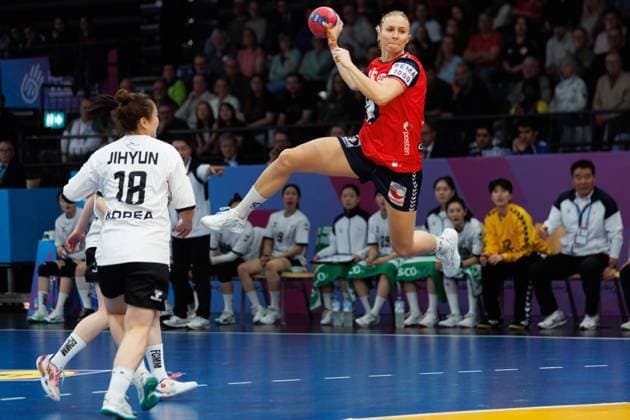 Henny Ella Reistad Norway , Norway vs South Korea, Handball, IHF Womens Handball World Championship, Matchday 1, 27 11 2025 Norway vs South Korea, Handball, IHF Womens Handball World Championship, Matchday 1, 27 11 2025 Copyright: xEibner-Pressefoto AlexanderxNeisx EP_ANS