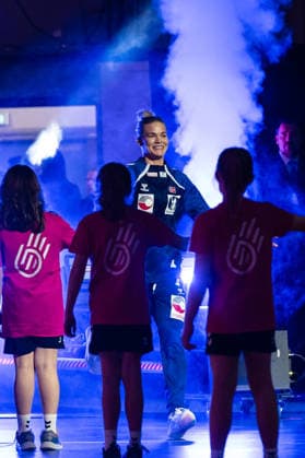 KRISTIANSEN Veronica Egebakken (4 Norway) during team presentation during the IHF Women s Handball World Championship, WM, Weltmeisterschaft game between Norway and Republic of Korea at the SWT Arena in Trier, Germany Copyright: xMartinxPitschx xSPPx Sportspressphoto_SPR66517