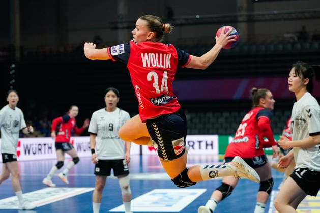 Women s Handball World Championship 2025 Norway South Korea Trier, Germany 20251127 Norway s Anniken Wollik during the group stage match in the Women s Handball World Championship between Norway and South Korea in the SWT Arena Photo Beate Oma Dahle NTB Trier Germany EDITORIAL USE ONLY RESTRICTED USE FOR BETTING COMPANIES  Copyright: xBeatexOmaxDahlex xNTBx