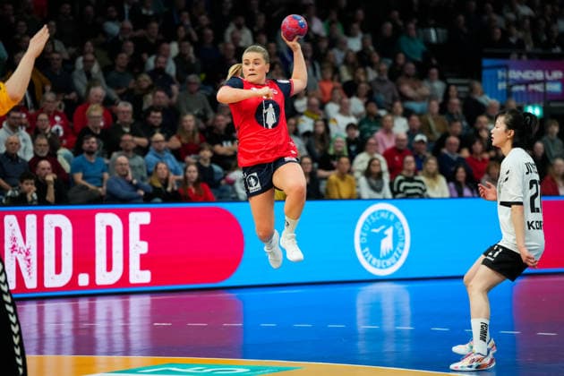 Women s Handball World Championship 2025 Norway South Korea Trier, Germany 20251127 Norway s Emilie Margrethe Hovden during the group stage match in the Women s Handball World Championship between Norway and South Korea in the SWT Arena Photo Beate Oma Dahle NTB Trier Germany EDITORIAL USE ONLY RESTRICTED USE FOR BETTING COMPANIES  Copyright: xBeatexOmaxDahlex xNTBx
