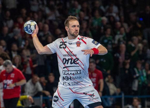 Handball, Men, Season 2025 2026, Champions League Group A, Matchday 9 , Füchse Berlin One Veszprem HC, Luka Cindric Veszprem , 27 11 2025, Copyright: xSebastianxRäppold MatthiasxKochx