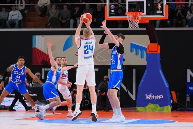 Haukur Palsson (Iceland) during FIBA Basketball World Cup 2027 Qualifiers- Italy vs Iceland, Basketball FIBA Europe Cup match in Tortona, Italy, November 27 2025  Copyright: xSavinoxPaolella IPAxSportx xipa-agency.netx xx IPA_68451551 IPA_Agency_IPA68451551