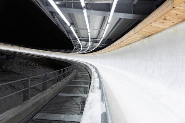 picture: Cortina Olympia Ice Track Eugenio Monti 27.11.2025 luge training Olympia Ice Track Eugenio Monti Sliding Centre Cortina d Ampezzo, Italy (ITA) photographer: FIL Michael Kristen *** picture Cortina Olympia Ice Track Eugenio Monti 27 11 2025 luge training Olympia Ice Track Eugenio Monti Sliding Center Cortina d Ampezzo, Italy ITA photographer FIL Michael Kristen