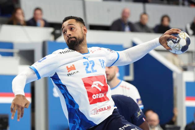 HANDBALL : Paris Saint Germain Vs Wisla Plock - Ligue des Champions - 27 11 2025 Melvyn Richardson (Orlen Wisla Plock) ParisFrance  Copyright: xMichaelxBaucherx