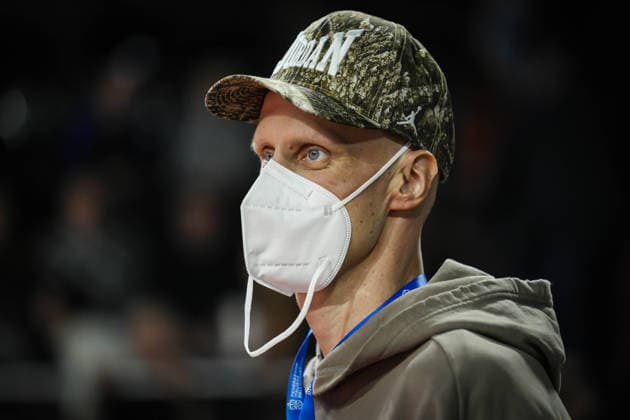 Foto IPP Daniele Cifala Tortona 27 11 2025 Pallacanestro partita di qualificazione Mondiali FIBA Basket World Cup 2027 Italia-Islanda nella foto Achille Polonara - giocatore ha sofferto di una forma di leucemia mieloide, diagnosticata nel giugno 2025. Italy Photo Press - World Copyright italy ITALY  Copyright: xR4924_italyphotopressx