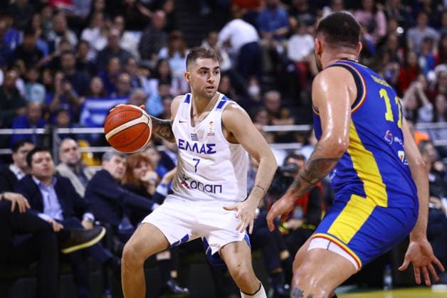 FIBA World Cup European Qualifiers - Greece vs Romania - Vasileios Toliopoulos of Greece in action during the FIBA World Cup European Qualifiers 1st round group B basketball match between Greece and Romania held at Nick Galis Hall, on November 27, 2025, in Thessaloniki, Greece. IMAGO ONE INCH PRODUCTIONS THESSALONIKI GREECE Copyright: xOnexInchxProductionsx 6753152