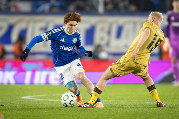 FOOTBALL: Racing Strasbourg (RCS) vs Crystal Palace UEFA Conference League - 27 11 2025 Stade de la Meinau. Strasbourg - France Valentin Barco 32 (RCS)  Copyright: xelyxandroxcegarrax
