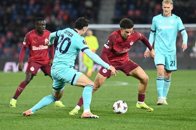 Clement Bischoff (Fc Salzburg) in action during Bologna FC vs FC Salzburg, Football Europa League match in Bologna, Italy, November 27 2025  Copyright: xGianlucaxRicci IPAxSportx xipa-agency.netx xx IPA_68453537 IPA_Agency_IPA68453537