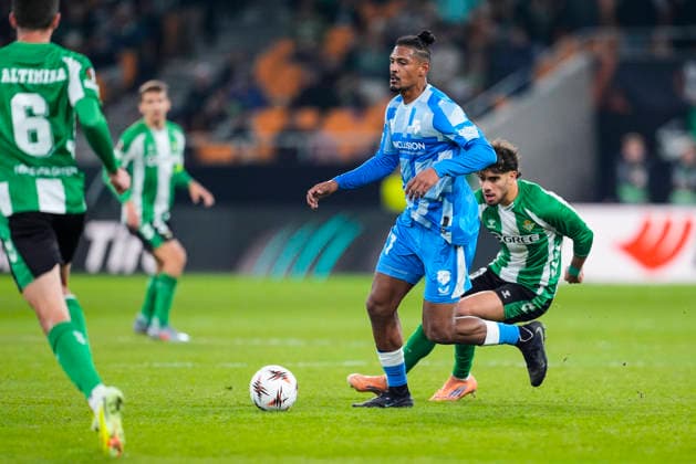 November 27, 2025, Sevilla, Sevilla, SPAIN: Sebastien Haller of FC Utrecht in action during the UEFA Europa League, football match played between Real Betis and FC Utrecht at La Cartuja stadium on November 27, 2025, in Sevilla, Spain. Sevilla SPAIN - ZUMAa181 20251127_zaa_a181_033 Copyright: xJoaquinxCorcherox