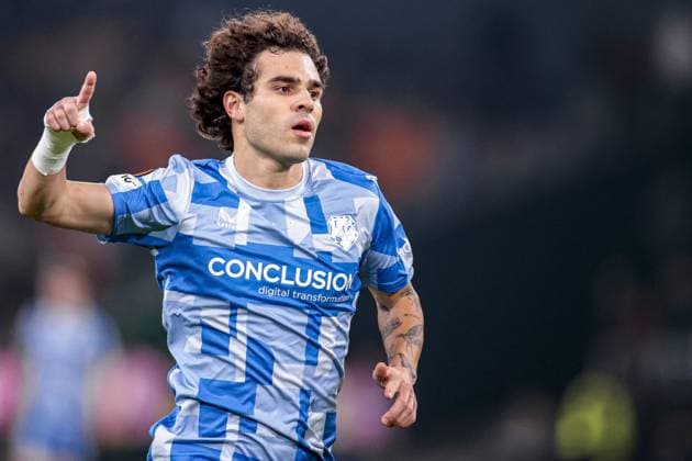 SEVILLA, 27-11-2025, Stadium La Cartuja, UEFA Football season 2025 2026, Europa League match between Betis Sevilla and FC Utrecht. Pictures shows FC Utrecht player Miguel Rodriguez scores the 2-1 Betis Sevilla - Utrecht  x32222385x Copyright: