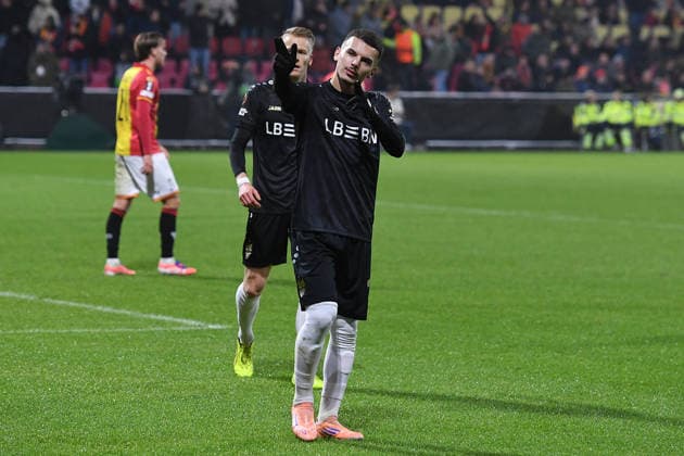 Soccer UEFA Europa League matchday 5 Go Ahead Eagles Deventer VfB Stuttgart on 27 11 2025 at Stadion De Adelaarshorst in Deventer Goal celebration to 0 4 by Badredine Bouanani Stuttgart xRx