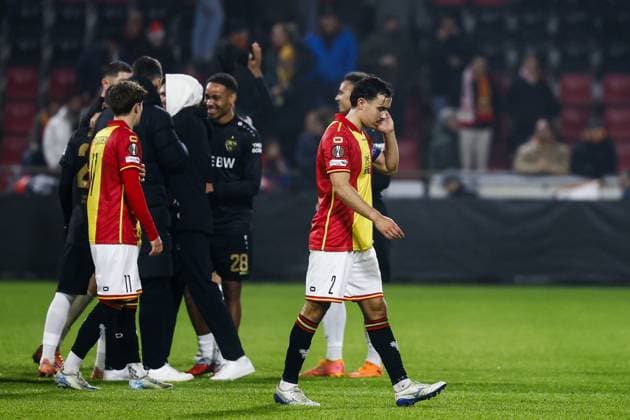 DEVENTER - Mats Deijl of Go Ahead Eagles after the Europa League match between Go Ahead Eagles and VfB Stuttgart at De Adelaarshorst on November 27, 2025, in Deventer, Netherlands. ANP VINCENT JANNINK UEFA Europa Europa League matchday 5 2025-2026 xVIxANPxSportx xxANPxIVx 543247277 originalFilename: 543247277.jpg