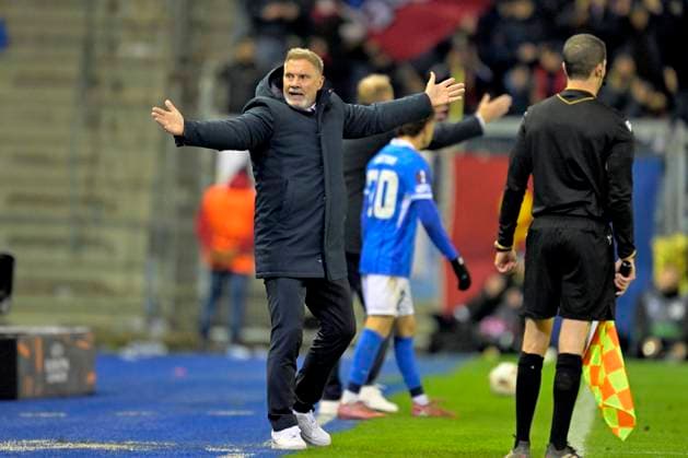 KRC Genk v Basel - UEFA Europa League GENK, BELGIUM - NOVEMBER 27 : Fink Thorsten head coach of KRC Genk during the UEFA Europa League 2025 26 League Phase MD5 match between KRC Genk and Basel on November 27, 2025 in Genk, Belgium, 27 11 2025 Genk Belgium  Copyright: xSesx